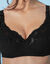 Soutien gorge uni brodé Olbia - avec armatures (noir)