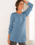 Pull dos lacé (bleu grisé)