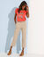T-shirt loose imprimé "LOVE" (corail)