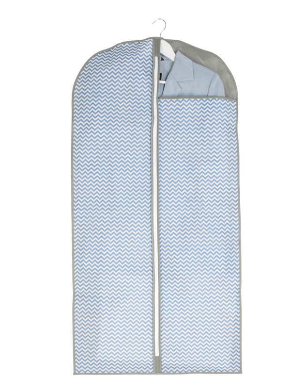 Housse vêtements imprimée grand modèle - lot de 2 (gris)