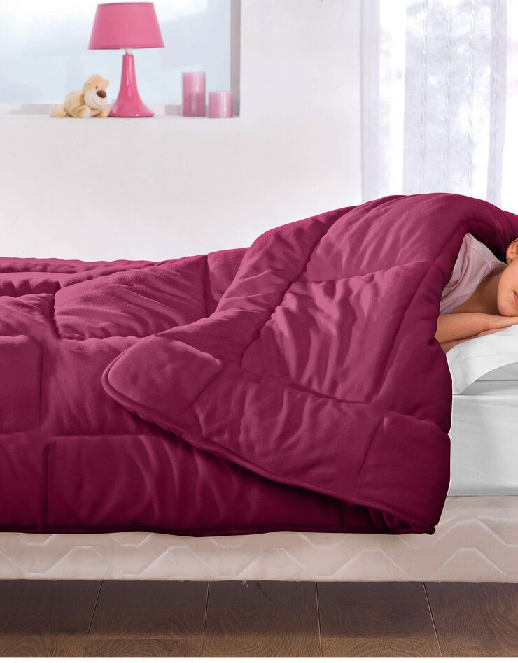 Couette polaire 350g/m2 (prune)