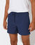 Short toile ceinture élastiquée (marine)