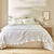 Jeté de canapé ou plaid uni triple gaze de coton   (blanc)