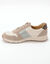Baskets zipp&eacute;es et &agrave; lacets en cuir (beige)