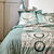 Linge de lit Diane imprim&eacute; graphique - coton 57 fils/cm&sup2; (eucalyptus)