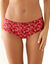 Shorty coton stretch imprim&eacute; "panth&egrave;re" - lot de 4 (rouge)