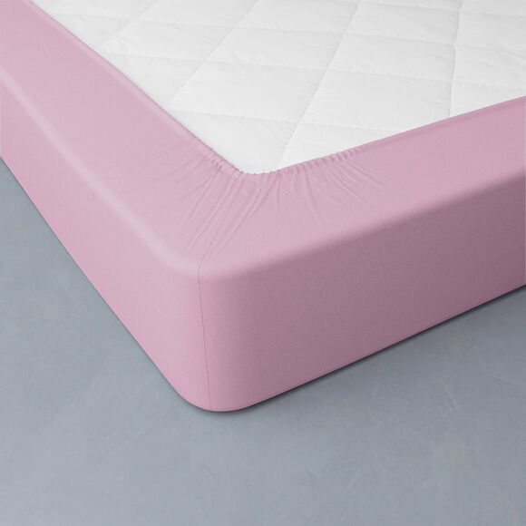 Drap-housse uni jersey bonnet 40 cm (lavande)