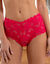 Culotte haute dentelle unie Arum (rose)