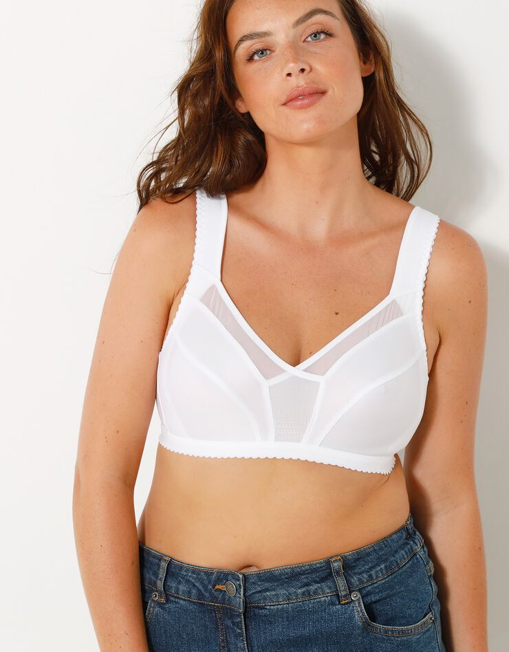 Soutien-gorge minimiseur blanc - sans armatures (blanc) Soutien-gorge minimiseur blanc - sans armatures (blanc)