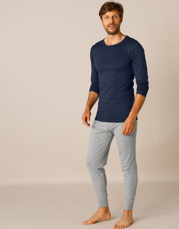Caleçon long Thermoperle® polyester - lot de 2 (gris chiné) Caleçon long Thermoperle® polyester - lot de 2 (gris chiné)