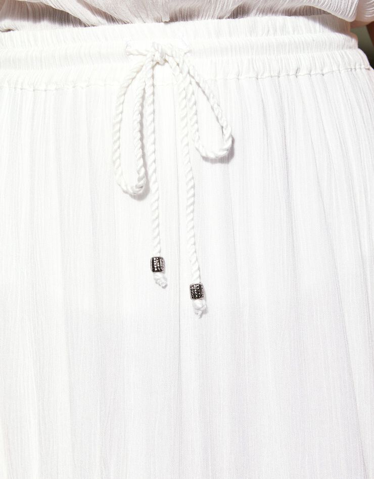 Jupon long macramé taille élastiquée (écru) Jupon long macramé taille élastiquée (écru)