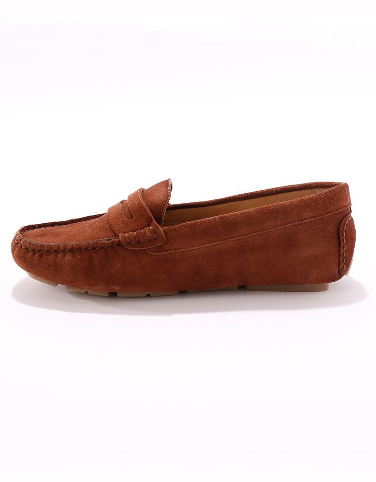 Mocassins en croûte de cuir - marron (marron) Mocassins en croûte de cuir - marron (marron)