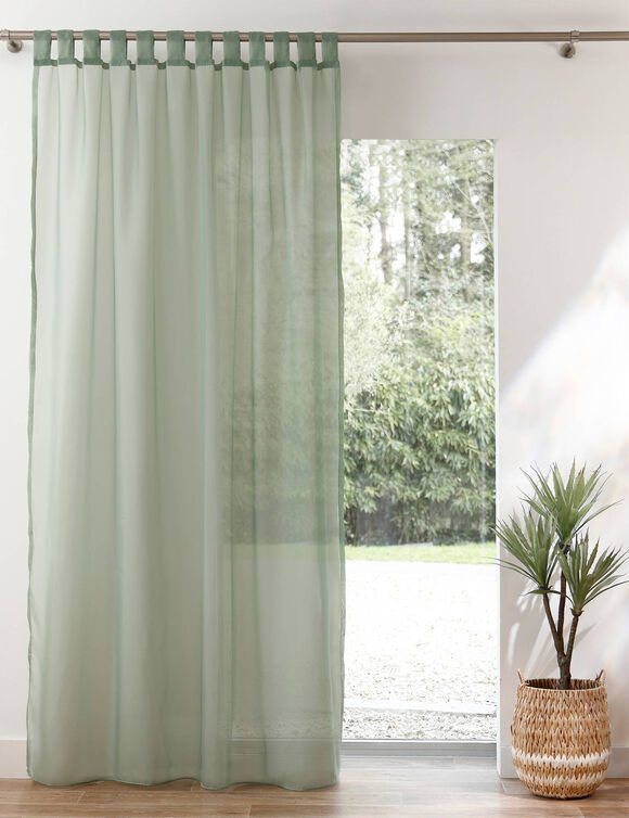 Panneau voile uni finition pattes (vert)