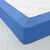 Drap-housse uni coton grands bonnets 40 cm (bleu océan)