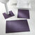 Tapis de bain éponge liteau motif frise grecque (aubergine)