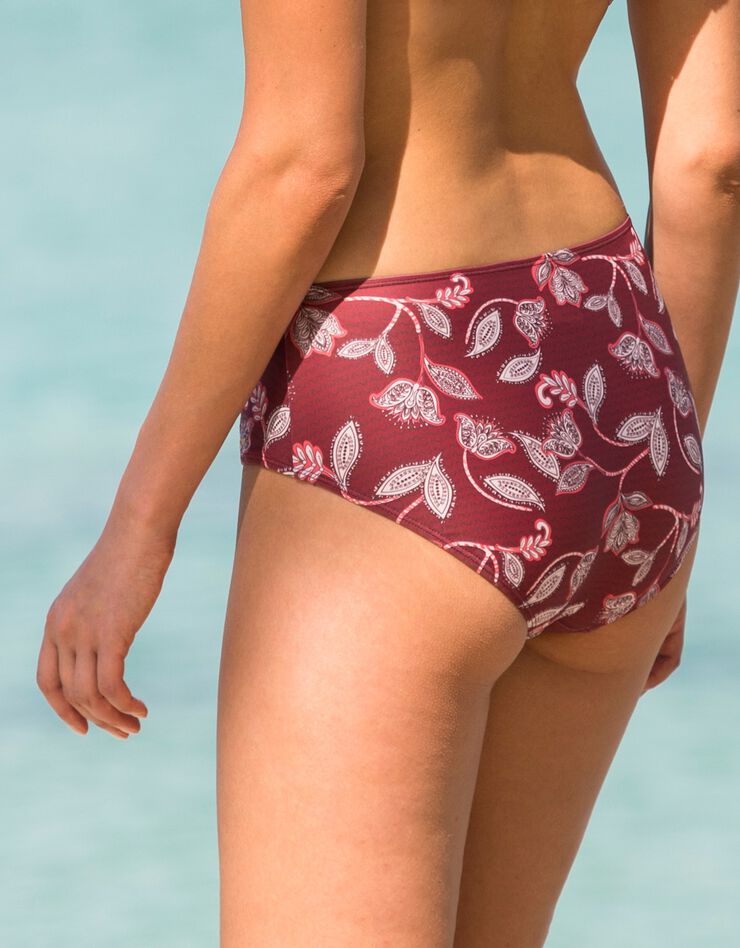 Culotte de bain maxi effet ventre plat imprimé Tarara (bordeaux) Culotte de bain maxi effet ventre plat imprimé Tarara (bordeaux)