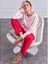Pyjama polaire imprimé pois toucher peluche manches longues (cerise pois)