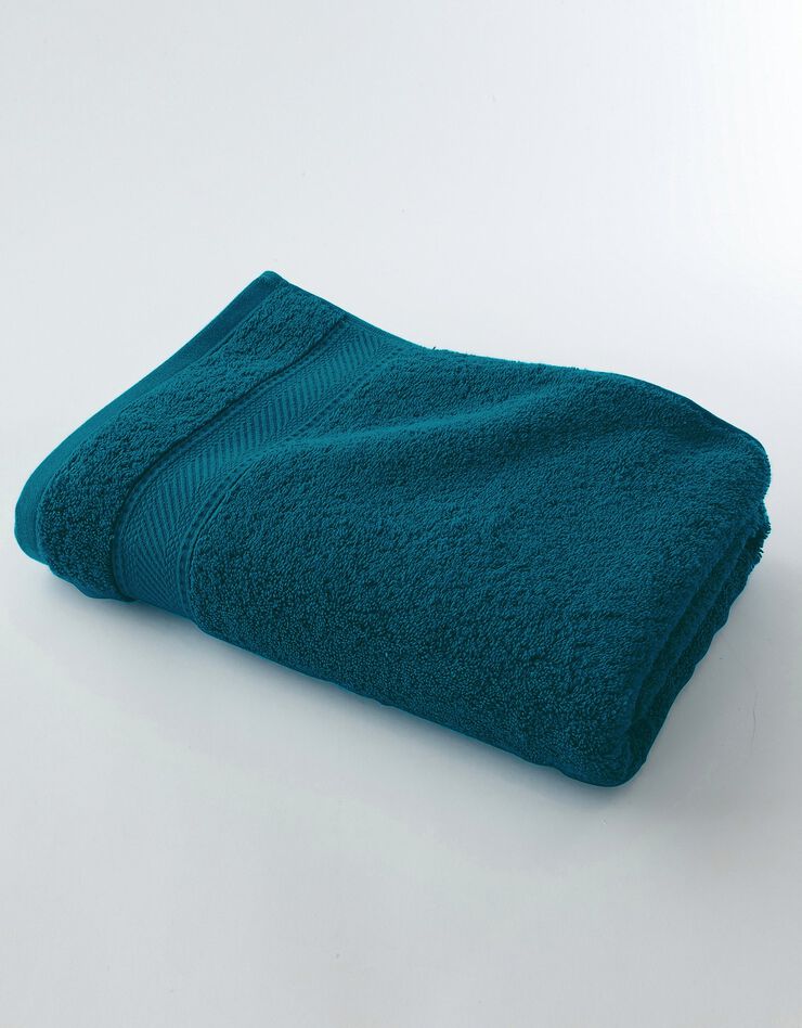 Éponge unie 540g/m2 confort luxe  (bleu paon)