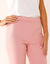 Pantalon sculptant, ceinture ventre plat (bois de rose)