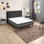 Sommier tapissier à lattes recouvertes Bultex® (gris anthracite)