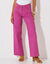 Pantalon couleur coupe large 5 poches (violine)