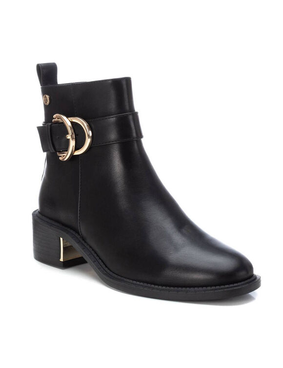Boots à talons boucle fantaisie (noir)