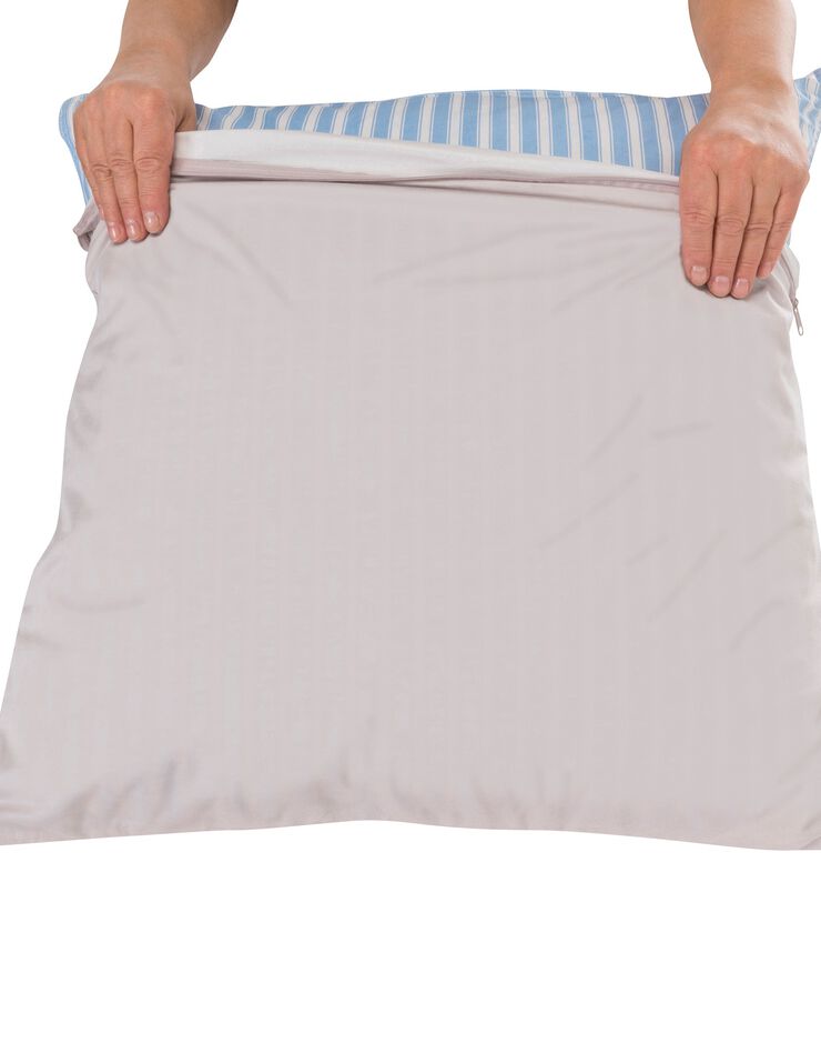 Taie d’oreiller imperméable Tencel® (gris clair)
