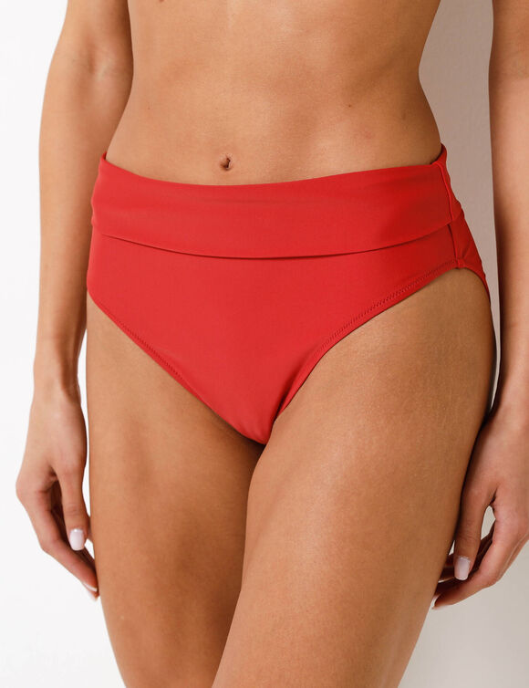 Culotte de bain unie ceinture modulable, Solaro (terracotta)