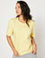 T-shirt boîte manches coudes (jaune pâle)