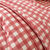 Linge de lit Lou imprim&eacute; carreaux - coton (bois de rose)