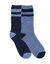 Lot de 2 paires de chaussettes en maille polaire (marine / bleu)