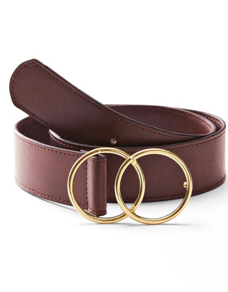 Ceinture double boucle (chocolat) Ceinture double boucle (chocolat)