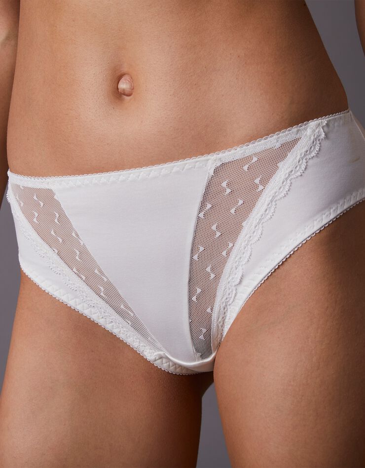 Culotte unie forme midi Casma - lot de 2 (ivoire)