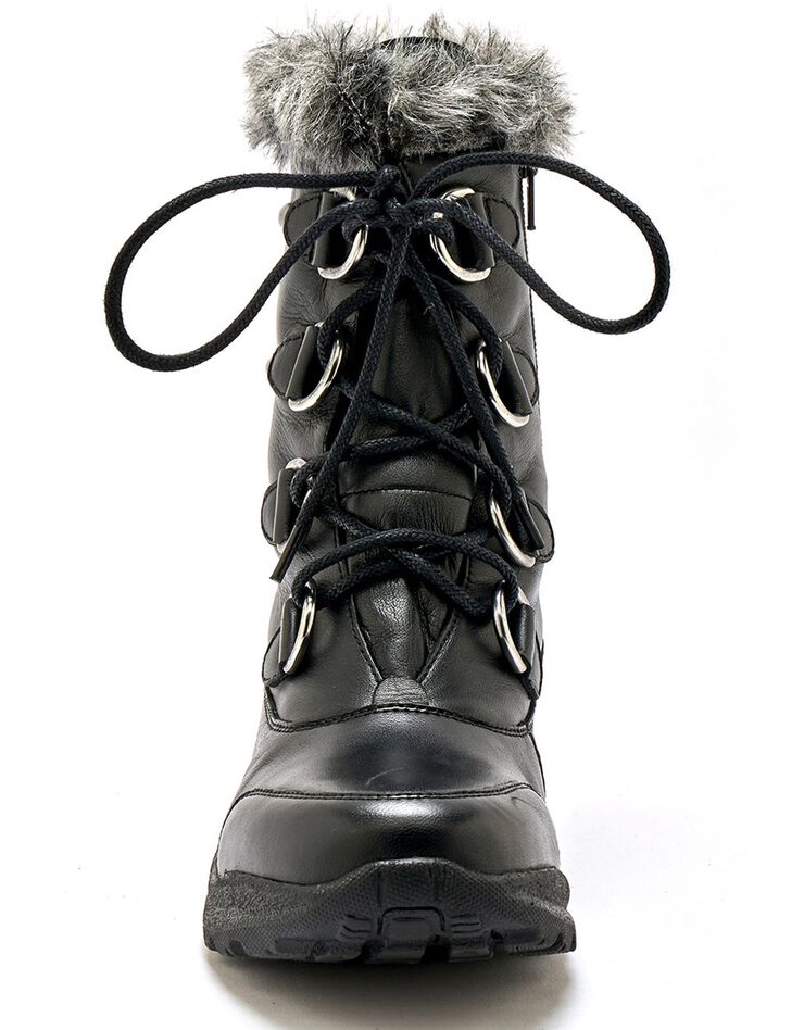 Boots fourrées Largeur confort en cuir (noir) Boots fourrées Largeur confort en cuir (noir)