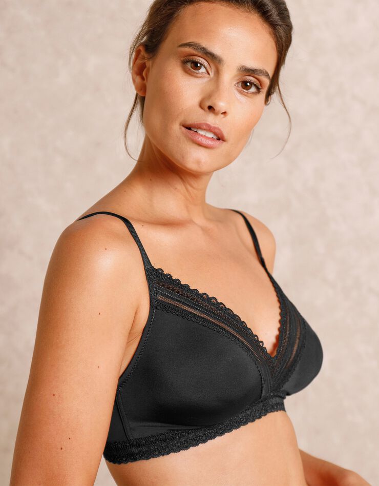 Soutien-gorge invisible forme triangle bonnets moulés Albury - sans armatures (noir)