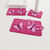 Tapis de bain fantaisie Papillons (rose / fuchsia)