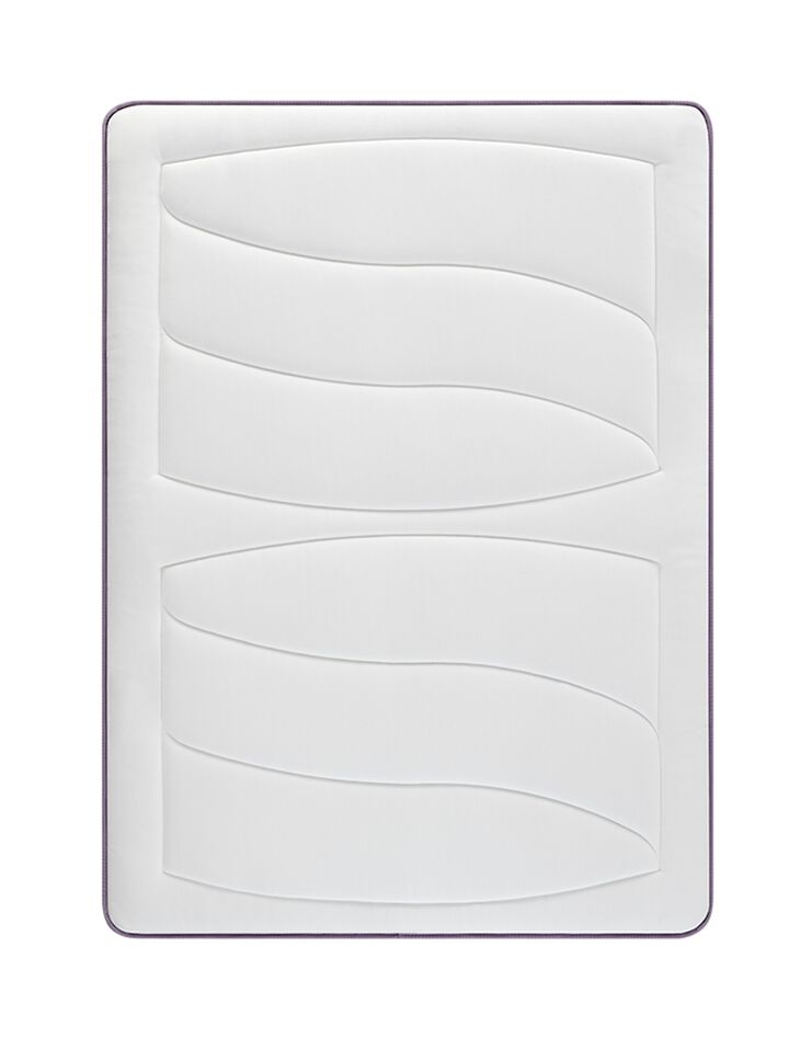 Matelas 560 ressorts + mémoire de forme Mérinos 26 cm confort moelleux (blanc)