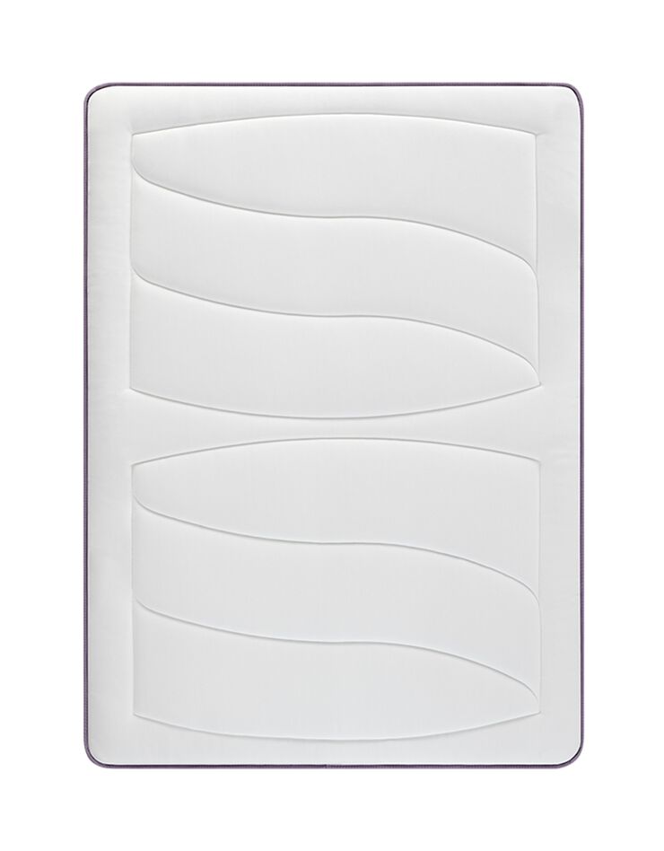 Matelas 560 ressorts + mémoire de forme Mérinos 26 cm confort moelleux (blanc)