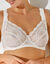 Soutien-gorge minimiseur grand maintien en dentelle - avec armatures (ivoire)