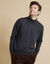 Pull col roulé en laine mélangée (anthracite)