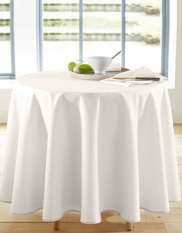 Nappe unie entretien facile (beige)