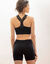 Brassière sans coutures dos nageur guipure (noir)