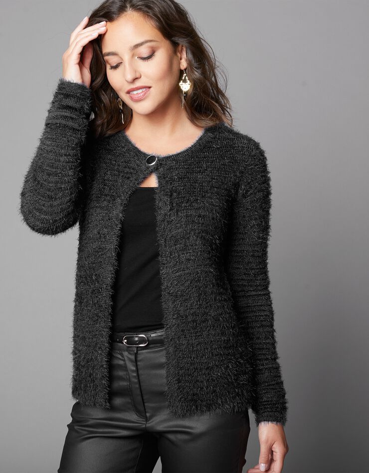 Cardigan maille douceur (noir) Cardigan maille douceur (noir)