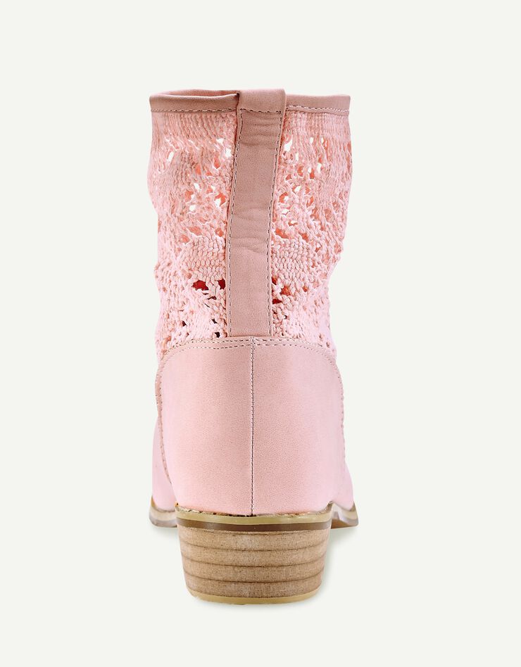 Boots macramé (rose)