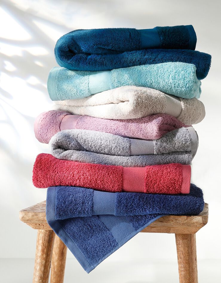 Éponge unie coton modal 500 g/m² (bleu canard)