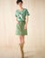 T-shirt manches courtes print placé (vert tilleul)