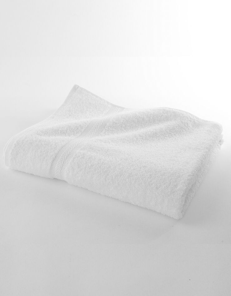 Eponge unie 420 g/m2 confort moelleux (blanc)