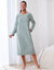 Chemise de nuit manches longues en micro polaire` (kaki)