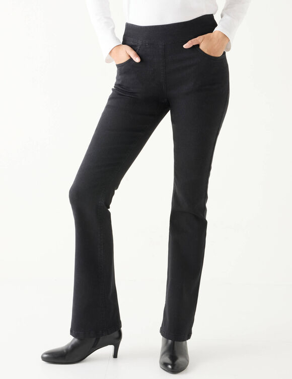 Jean bootcut ultra confort, grande stature (black)