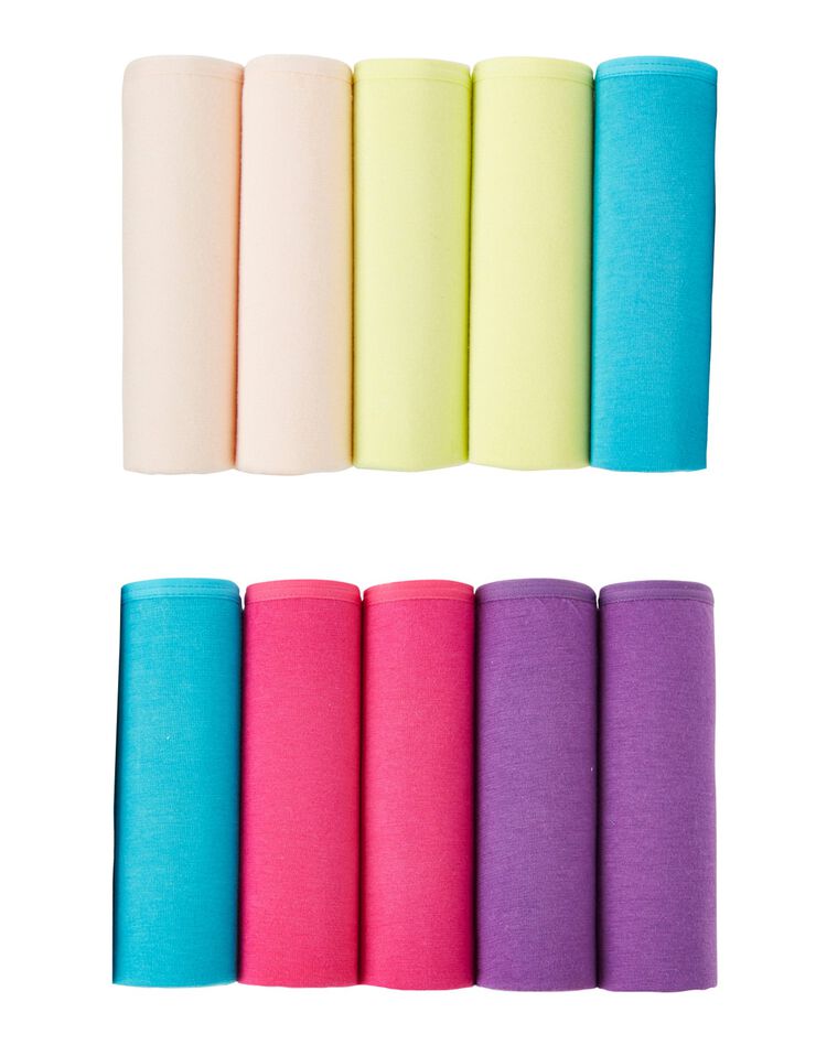 Boxer en coton extensible uni – Lot de 10 (vifs) Boxer en coton extensible uni – Lot de 10 (vifs)